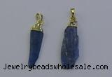 NGP6758 10*35mm - 15*45mm freeform blue kyanite pendants