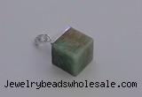 NGP6792 15*22mm cube amazonite gemstone pendants wholesale