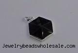 NGP6826 24*25mm hexagon amethyst gemstone pendants wholesale