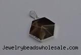 NGP6834 24*25mm hexagon moonstone gemstone pendants wholesale