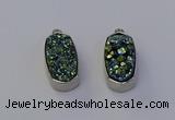 NGP6898 10*22mm - 12*25mm freeform plated druzy quartz pendants