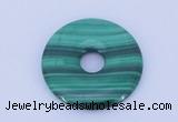 NGP704 30mm natural malachite gemstone donut pendant