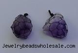 NGP7148 20*40mm - 30*45mm faceted nuggets amethyst pendants