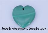 NGP716 30*30mm heart natural malachite gemstone pendant