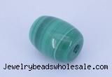 NGP719 11*14mm drum natural malachite gemstone pendant