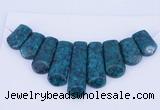 NGP72 Fashion chrysocolla gemstone pendants set jewelry wholesale