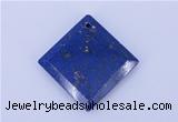 NGP720 6*32mm diamond natural lapis lazuli gemstone pendant