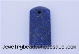 NGP724 14*29mm rectangle natural lapis lazuli gemstone pendant