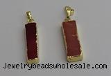 NGP7242 15*28mm rectangle mookaite gemstone pendants wholesale