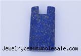 NGP725 18*32mm rectangle natural lapis lazuli gemstone pendant