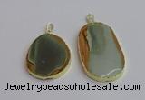 NGP7364 35*45mm - 40*55mm freeform imperial jasper pendants