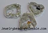 NGP7387 45*50mm - 50*55mm freeform druzy agate pendants