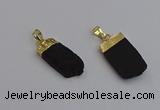 NGP7437 12*30mm - 15*35mm freeform black obsidian pendants