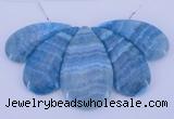 NGP78 Fashion blue lace agate gemstone pendants set jewelry wholesale