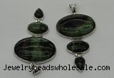 NGP8021 50*82mm - 52*86mm kambaba jasper pendant set jewelry