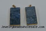 NGP8526 25*50mm - 27*53mm rectangle druzy agate pendants