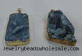 NGP8568 28*45mm - 35*50mm freeform druzy agate pendants wholesale