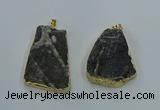 NGP8571 28*45mm - 35*50mm freeform druzy agate pendants wholesale