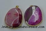 NGP8628 32*45mm - 46*48mm freeform druzy agate pendants wholesale