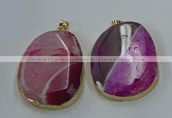 NGP8628 32*45mm - 46*48mm freeform druzy agate pendants wholesale