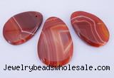 NGP863 5PCS 30-45mm*50-60mm freeform agate gemstone pendants