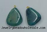 NGP8645 30*45mm - 35*50mm freeform agate pendants wholesale