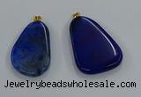 NGP8653 30*45mm - 35*50mm freeform agate pendants wholesale