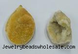 NGP8668 35*55mm - 45*60mm freeform druzy agate pendants wholesale