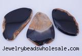 NGP872 5PCS 35-45mm*60-75mm freeform agate gemstone pendants