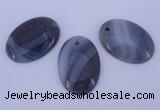 NGP874 5PCS 24*34mm oval agate gemstone pendants wholesale