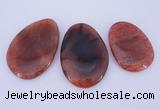 NGP878 5PCS 40-45mm*55-70mm freeform agate gemstone pendants