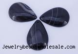 NGP887 5PCS 27*38mm flat teardrop agate gemstone pendants wholesale