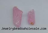 NGP8881 16*38mm - 25*60mm sticks crackle quartz pendants wholesale