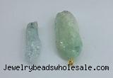 NGP8884 16*38mm - 25*60mm sticks crackle quartz pendants wholesale