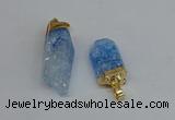 NGP8891 10*35mm - 20*45mm sticks crackle quartz pendants