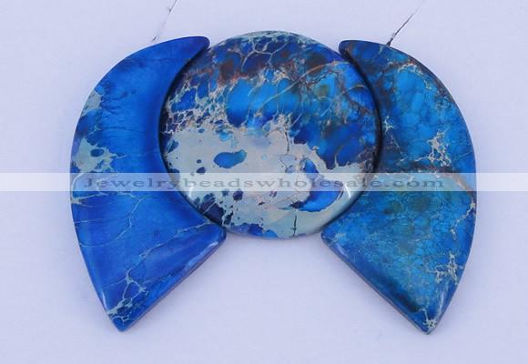 NGP89 Dyed imperial jasper gemstone pendants set jewelry wholesale