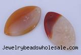 NGP892 5PCS 30*50 marquise agate druzy geode gemstone pendants