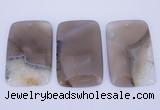 NGP913 5PCS 35*59mm rectangle agate druzy geode gemstone pendants