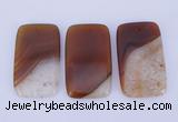 NGP919 5PCS 30*50mm rectangle agate druzy geode gemstone pendants