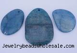 NGP938 5PCS 35-50mm*45-70mm freeform gemstone pendants wholesale