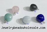 NGP9702 10mm teardrop  mixed gemstone pendants wholesale