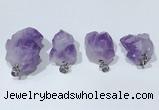 NGP9753 15*20mm-20*30mm freeform amethyst pendants wholesale