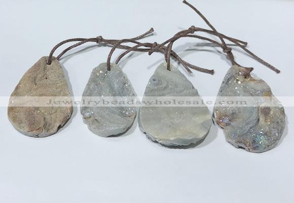 NGP9760 30*40mm-40*55mm freeform agate pendants