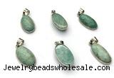 NGP9871 12*20mm oval amazonite pendant