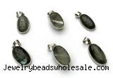 NGP9873 12*20mm oval labradorite pendant