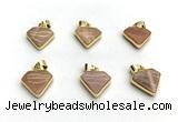 NGP9883 14*16mm faceted sunstone pendant