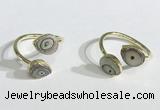 NGR1080 8*10mm flat droplet shell rings wholesale