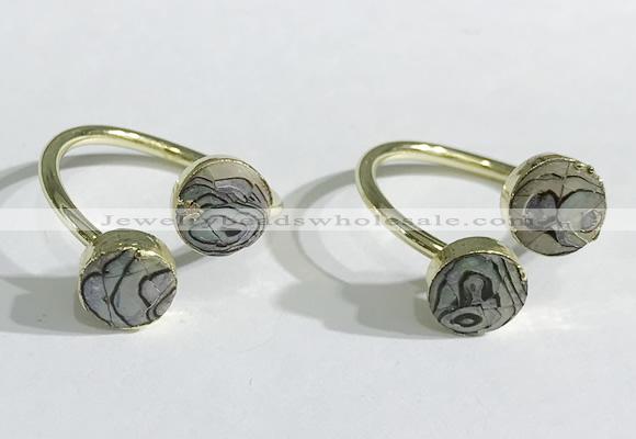 NGR1084 8mm coin shell rings wholesale