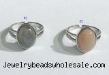 NGR1121 12*15mm oval mixed gemstone rings wholesale