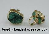 NGR163 22*30mm - 25*30mm freeform druzy agate rings wholesale